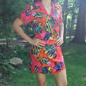 Vintage Hawaiian Hilo Hattie Skort Set